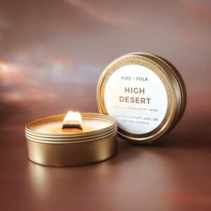 HIGH DESERT WOOD WICK CANDLE TIN