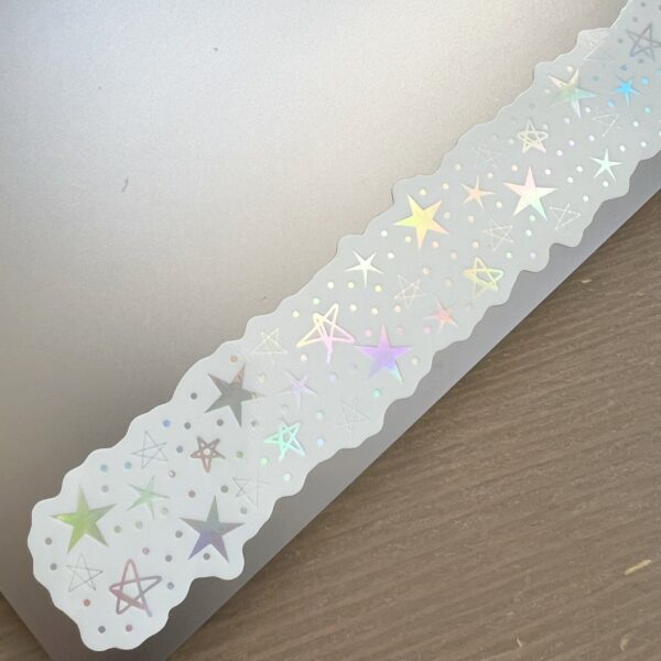 Holographic stars wraparound sticker