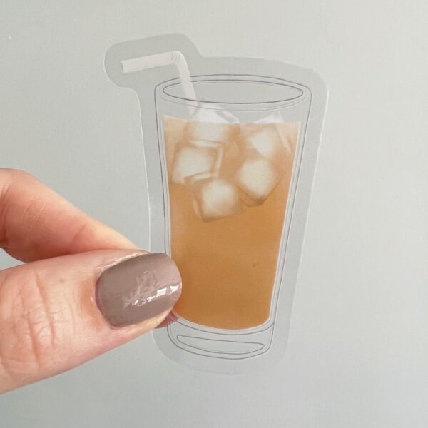 Iced coffee at home sticker