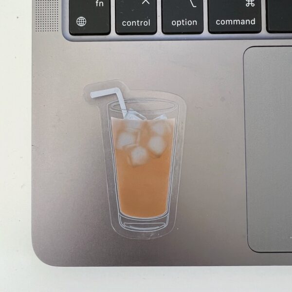 Iced coffee at home sticker
