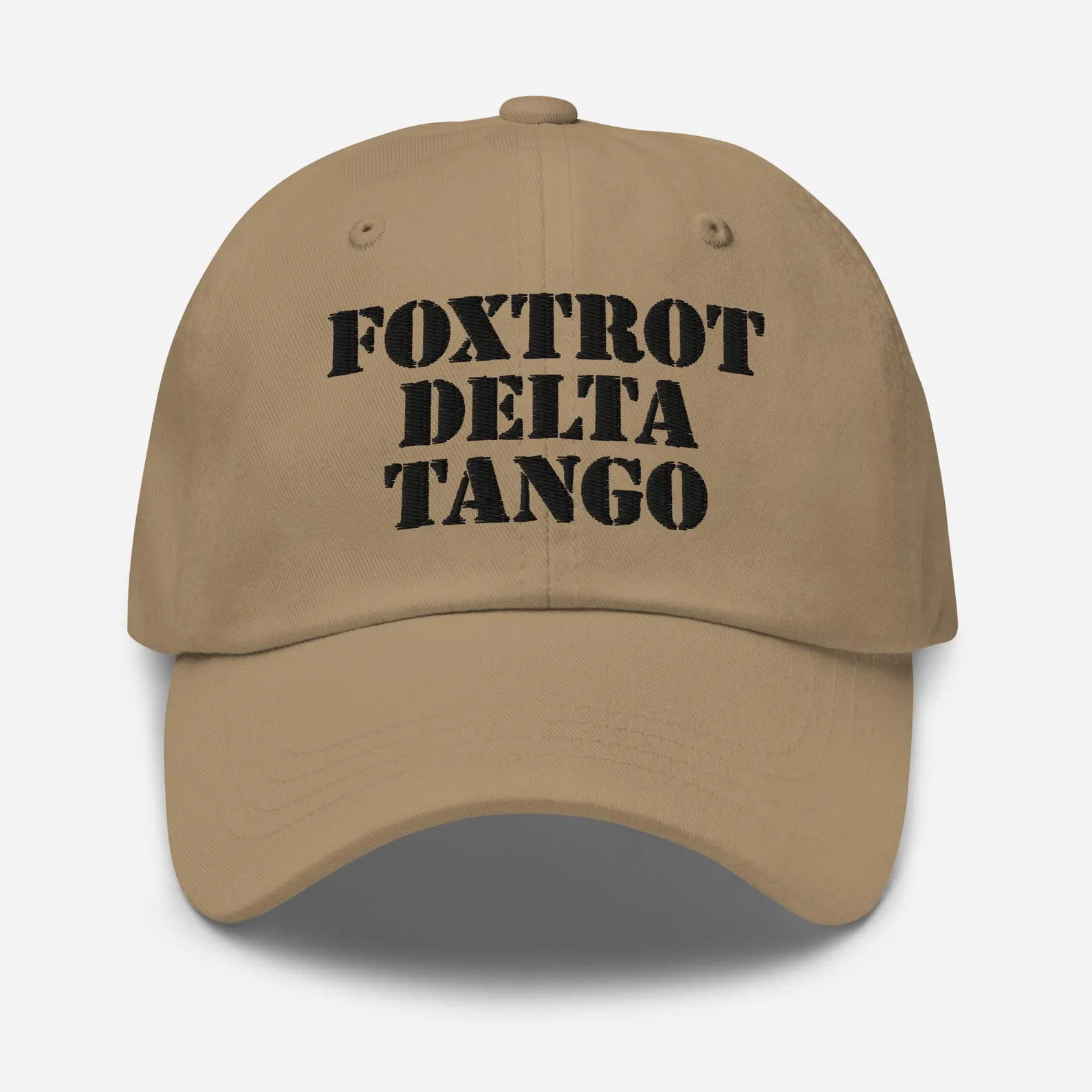 Foxtrot Delta Tango unisex hat - khaki
