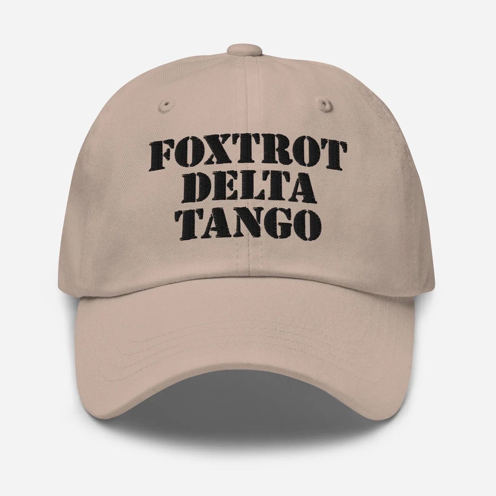 Foxtrot Delta Tango unisex hat - stone