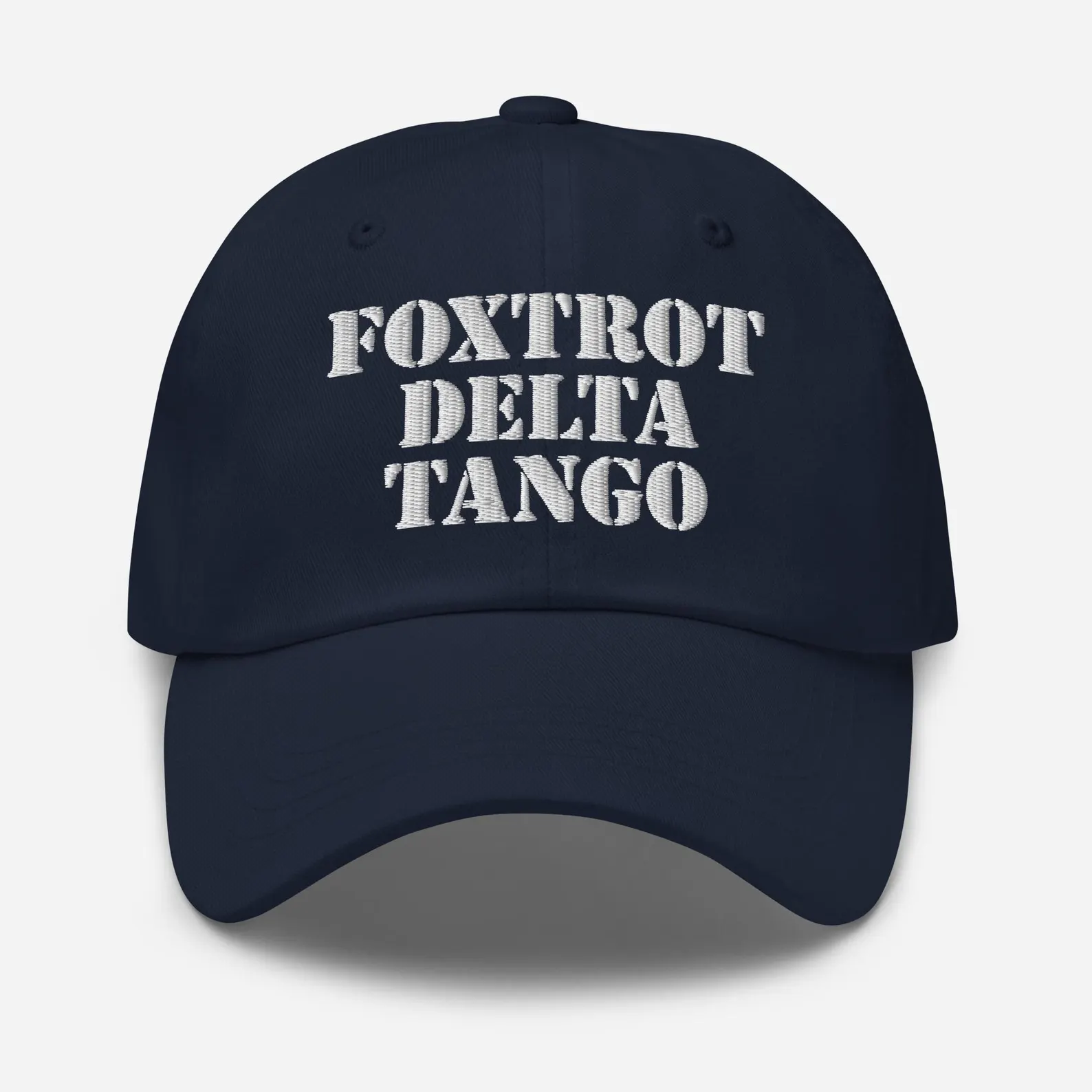 Foxtrot Delta Tango unisex hat - navy