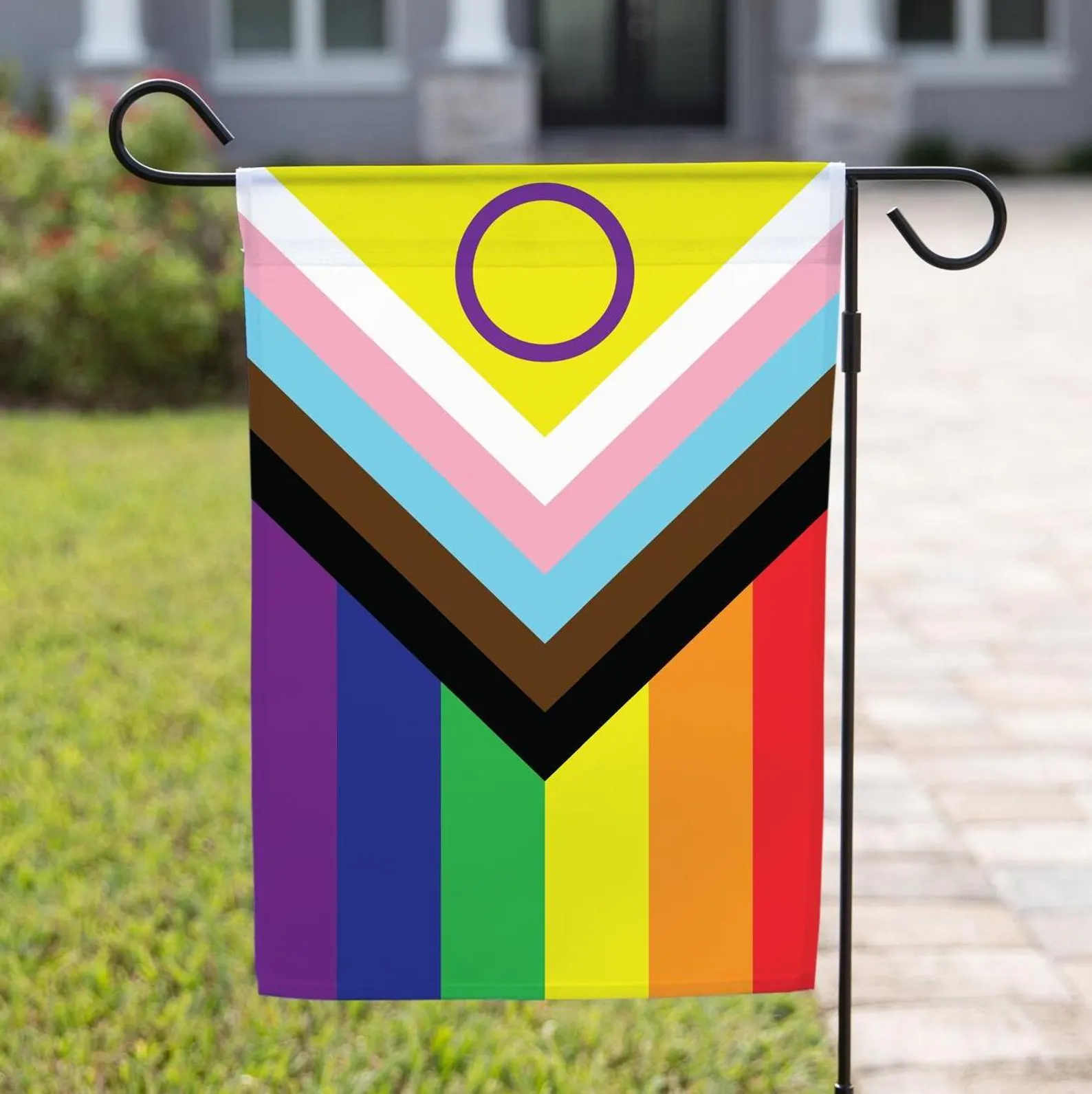 Intersex Inclusive Progress Pride Garden Flag