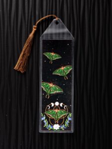Moon Moth Bookmark, Original Artwork Page Holder