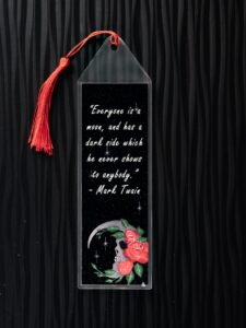 Skull Moon Bookmark, Original Artwork Page Holder