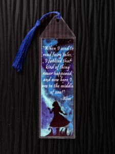 Alice In Wonderland Bookmark, Original Artwork Page Holder