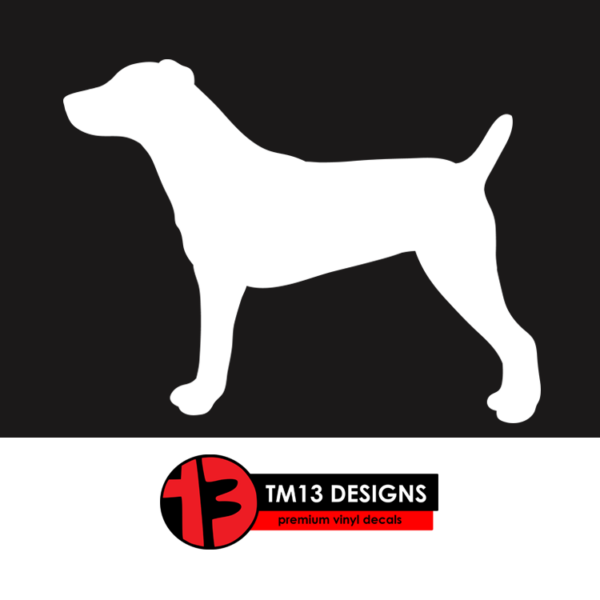 Jack Russell Terrier (Floppy Ears) Silhouette Vinyl Decal