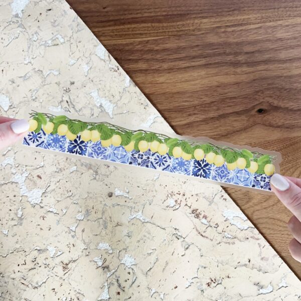 Amalfi coast lemon and tile wraparound sticker