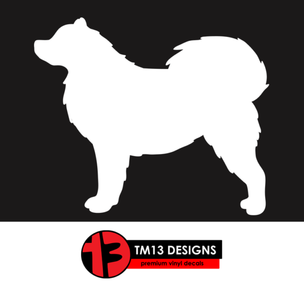 Alaskan Malamute Silhouette Vinyl Decal