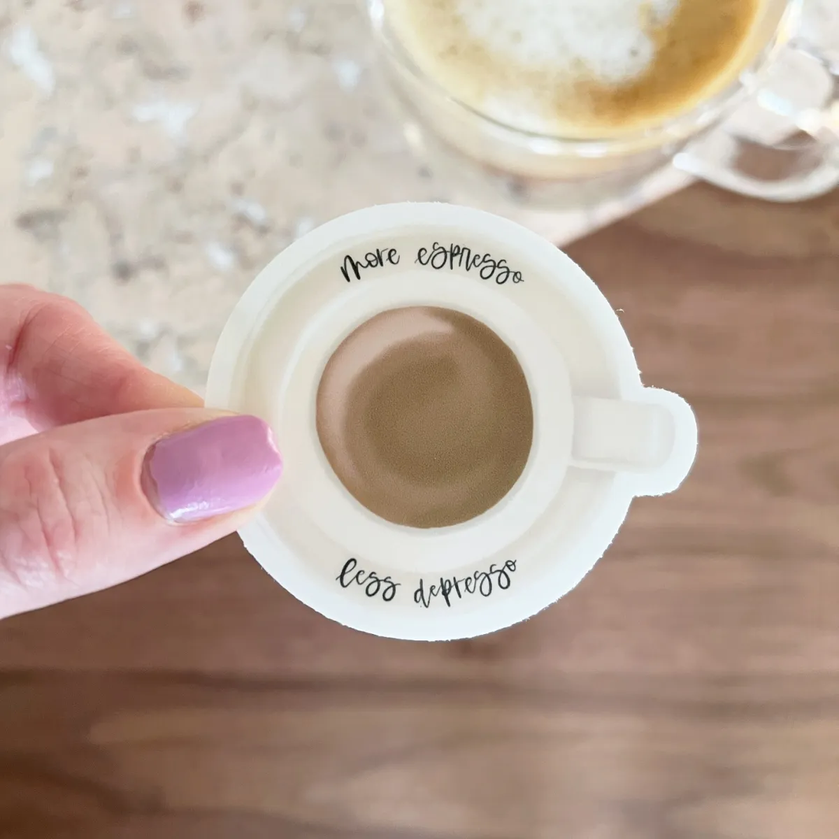 More espresso, less depresso sticker - Image 3