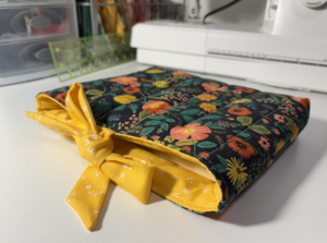 Quilted Book Sleeve with Tie Close