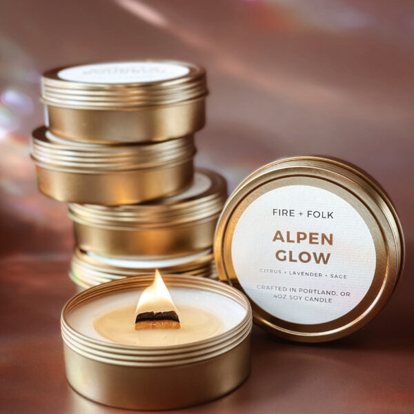 HIGH DESERT WOOD WICK CANDLE TIN