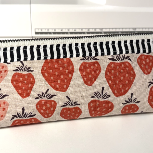 Strawberry Canvas Pencil Pouch