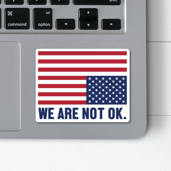 We Are Not Okay Sticker – Resistance Nation