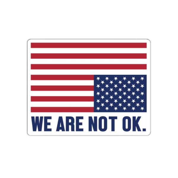We Are Not Okay Sticker – Resistance Nation
