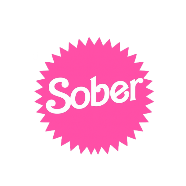 Die Cut Sober Barbie Sticker