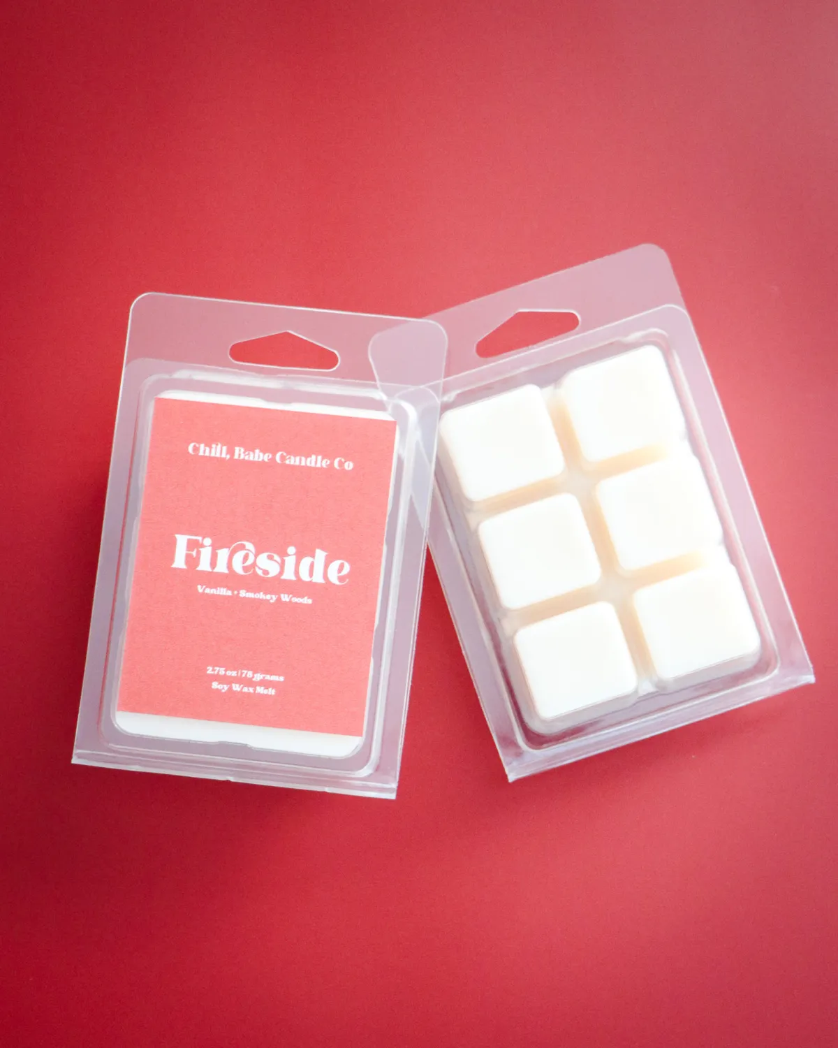 Fireside Wax Melt | Vanilla + Smokey Woods - Image 3