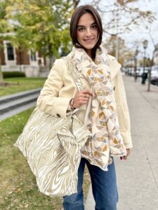 Sand Faux Bois Weekender Tote