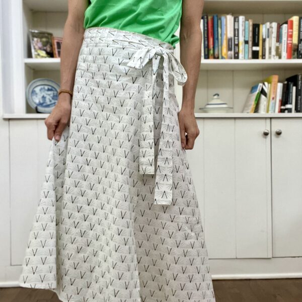 Olive Blackbuck Wrap Skirt