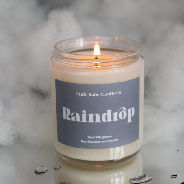 Raindrop Candle | Ozone + Earth + Moss
