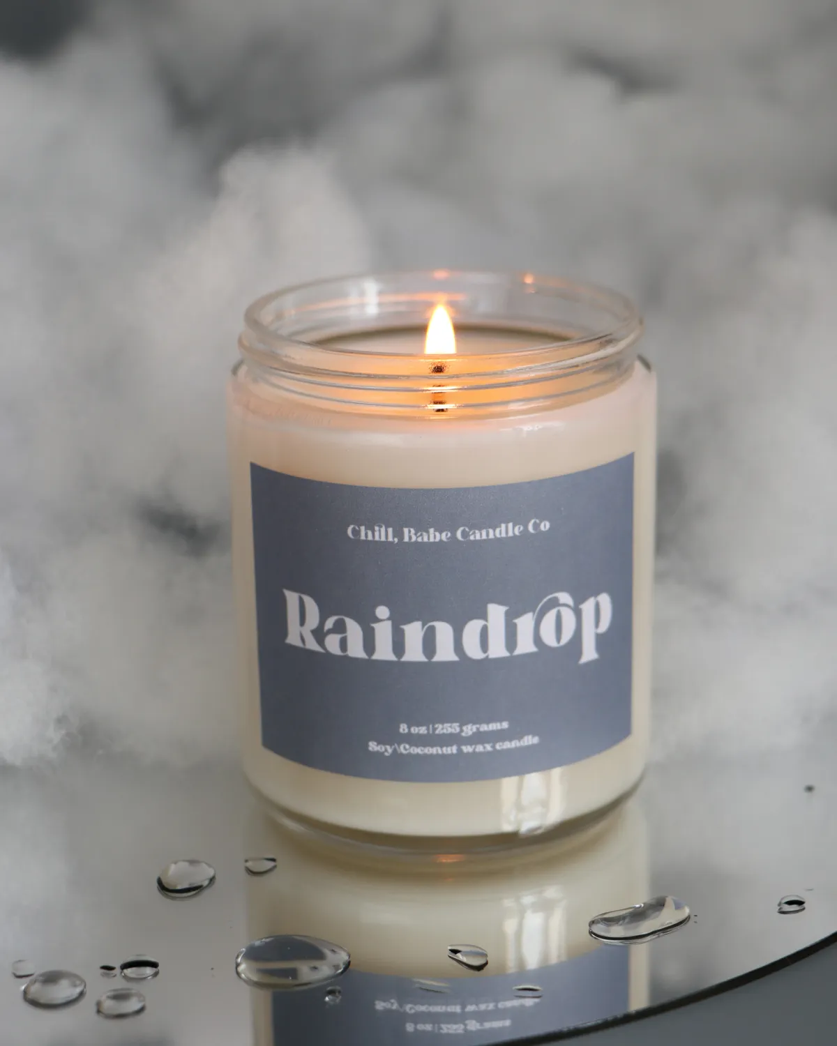 Raindrop Candle | Ozone + Earth + Moss