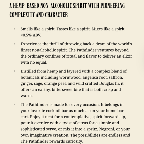 Pathfinder Hemp and Root Spirit