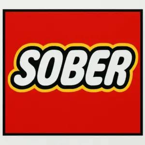 Sober "Lego" Sticker