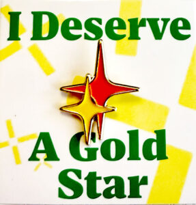 Gold Star Enamel Pin