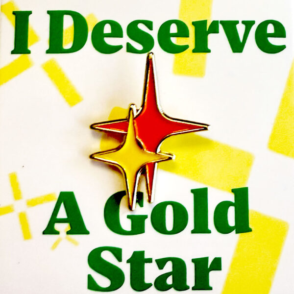 Gold Star Enamel Pin